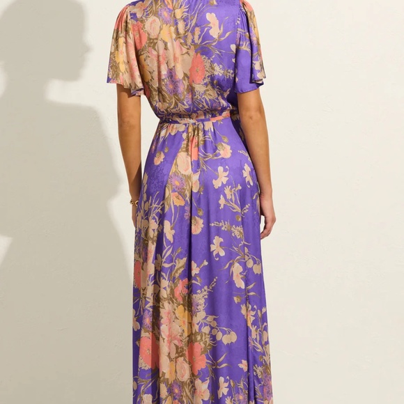 The Auguste the Label Kirby Wrap Maxi Dress Purple Size Small BNWT - Picture 4 of 8